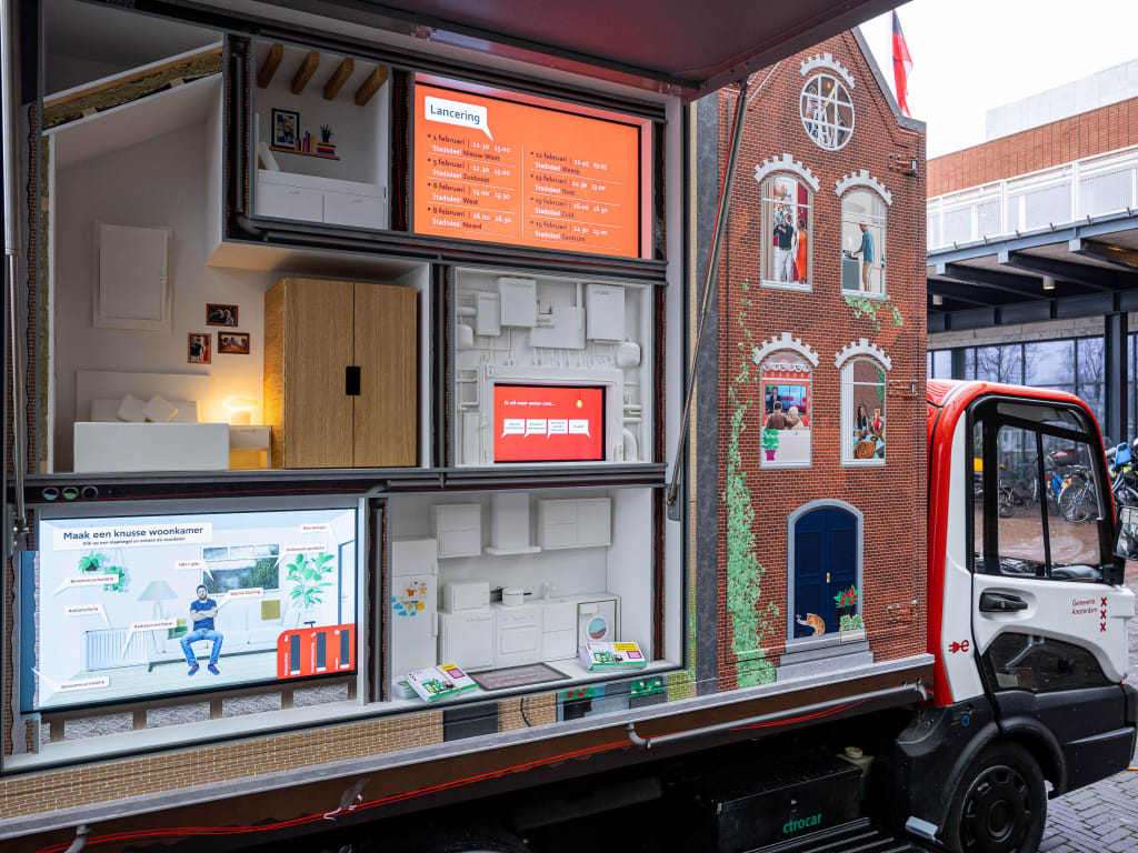 Zij-aanzicht van Jouw Huis van Morgen