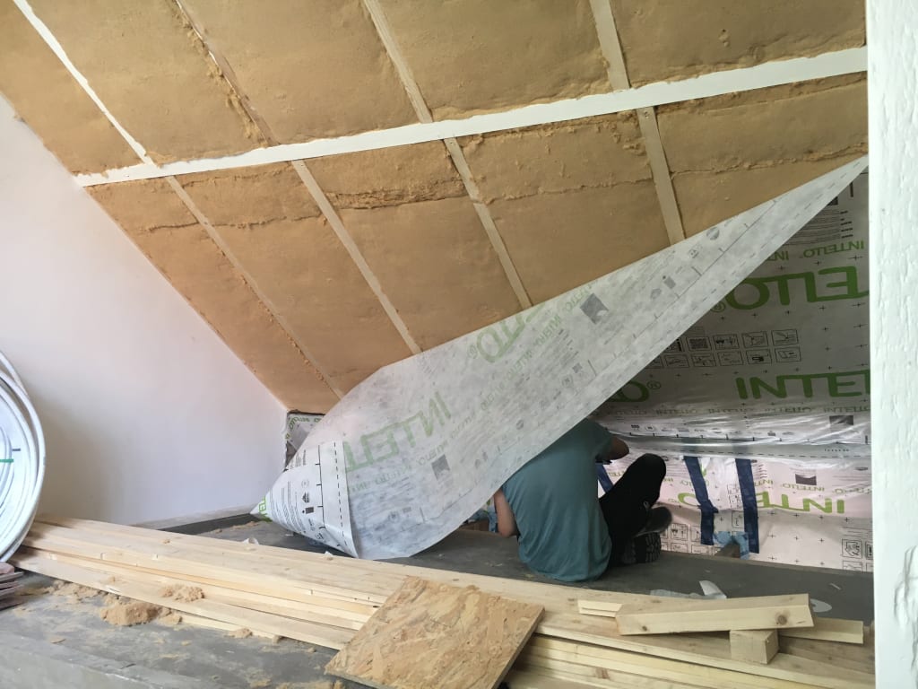 Houtvezelwol dakisolatie