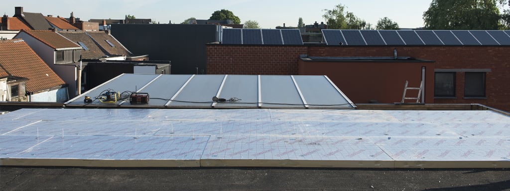 isolatie op een plat dak