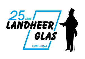 Landheer Glas - Logo 25 jaar Landheer Glas