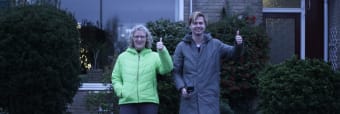 Blije bewoners voor huis