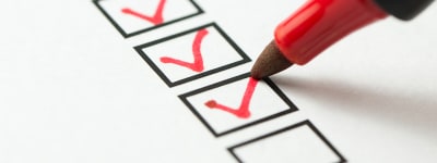 Checklist aanvinken