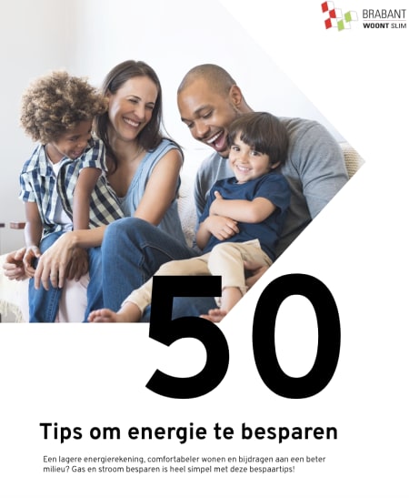 Voorkant e-book met 50 energiebespaartips