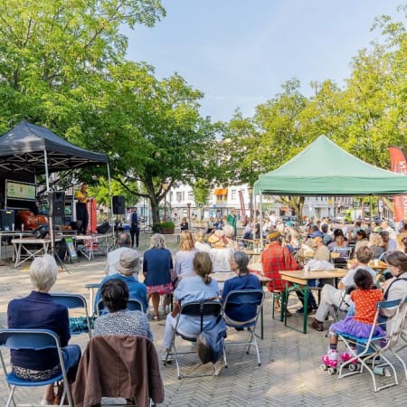 Evenement op een plein