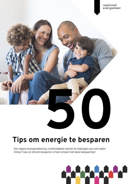 Afbeelding van de voorkant van het e-book '50 tips om energie te besparen'
