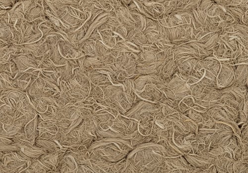 Vooraanzicht van isolatiemateriaal hennep