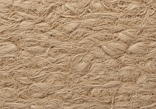 Vooraanzicht van isolatiemateriaal jute