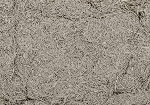 Vooraanzicht van isolatiemateriaal zeegras