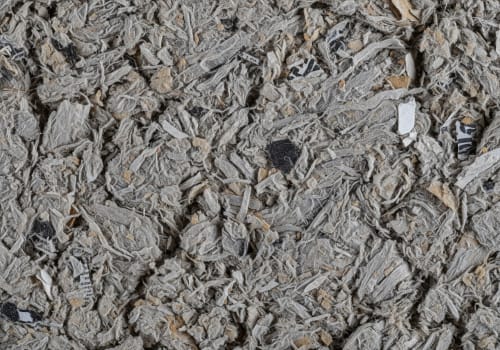 Vooraanzicht van het isolatiemateriaal cellulose