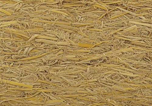 Vooraanzicht van isolatiemateriaal stro