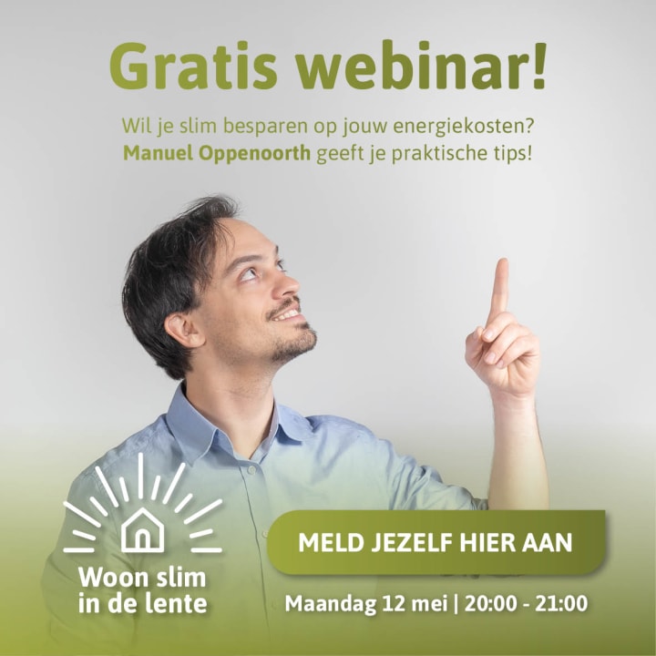 Flyer voor een webinar op 12-05-2025 van Brabant Woont Slim