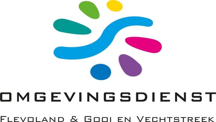 Logo van de Omgevingsdienst Flevoland, Gooi en Vechtstreek (OFGV).